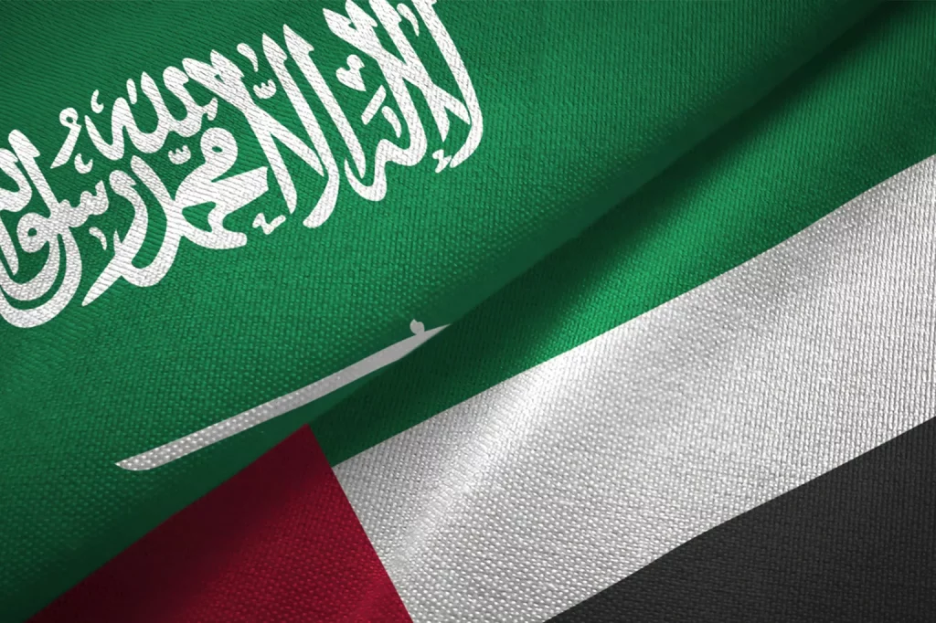 Saudi-UAE Flags